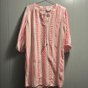 Goa Pink and White Tunic
